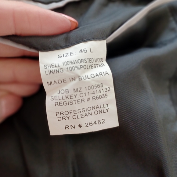 Claiborne Components men's Suit jacket 46L - Picture 5 of 6